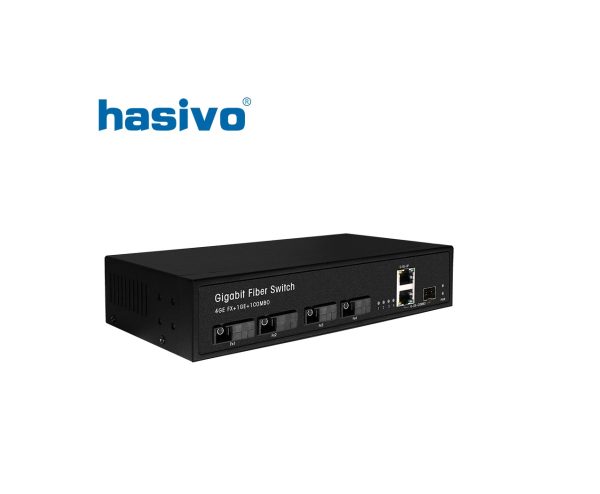Switch-Fiber-Gigabit-Hasivo-F1200-4GX-2GC