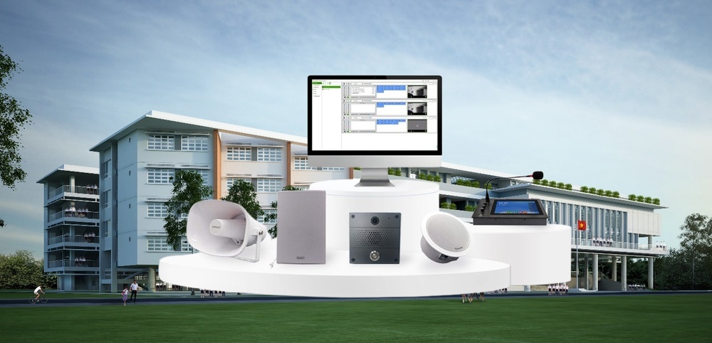 Hệ thống âm thanh công cộng IP-PA cho trường học