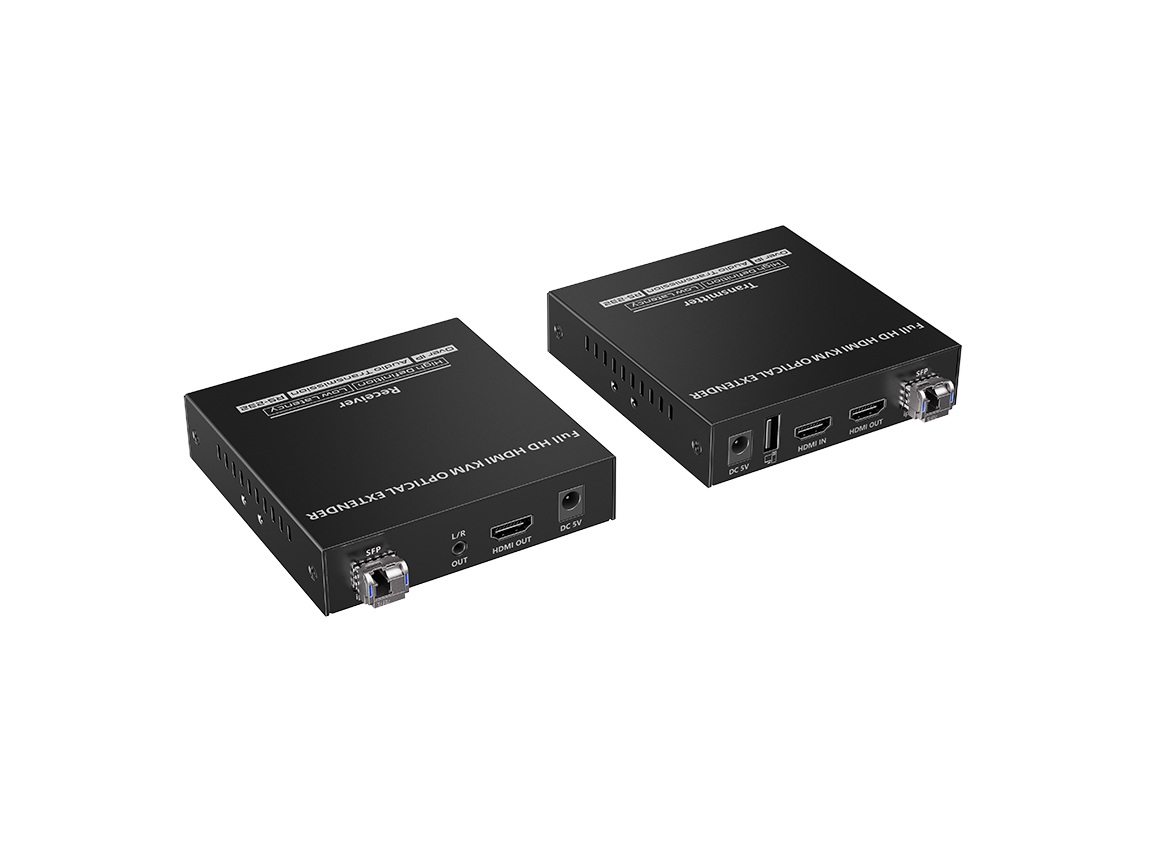 Bộ chuyển đổi HDMI KVM cáp quang Lenkeng LKV752KVM Bộ chuyển đổi HDMI KVM cáp quang Lenkeng LKV752KVM