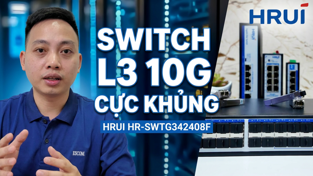 Đánh Giá Chi Tiết HRUI HR-SWTG342408F: Switch 24 Cổng SFP Có Đáng Tiền?